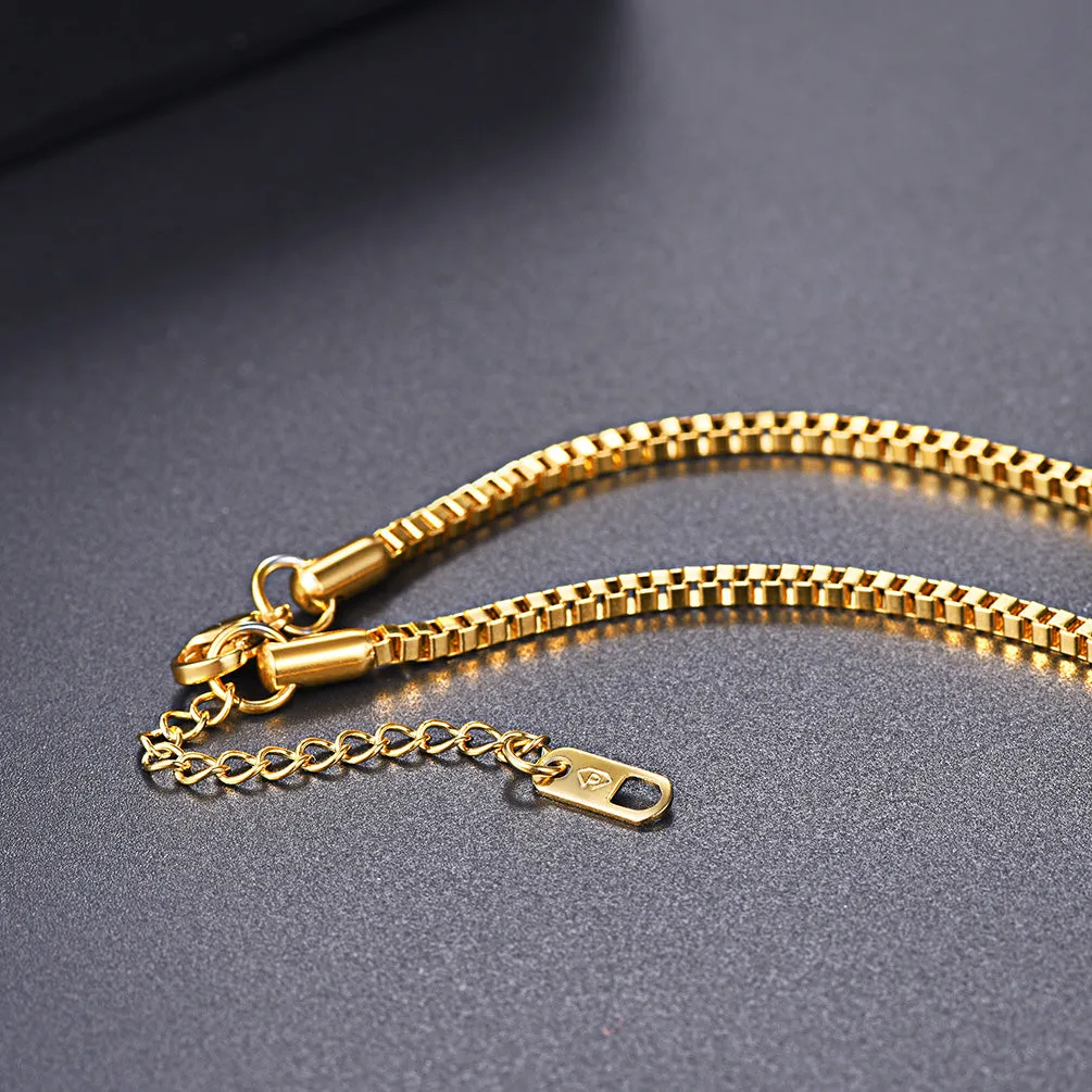 2.5MM Width Box Link Chain Necklace for Men sold by FaithHeart product image thumbnail 3