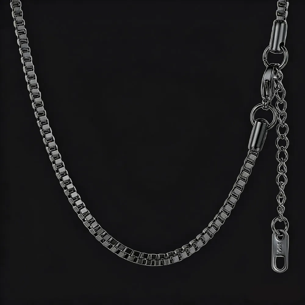 2.5MM Width Box Link Chain Necklace for Men sold by FaithHeart product image thumbnail 2