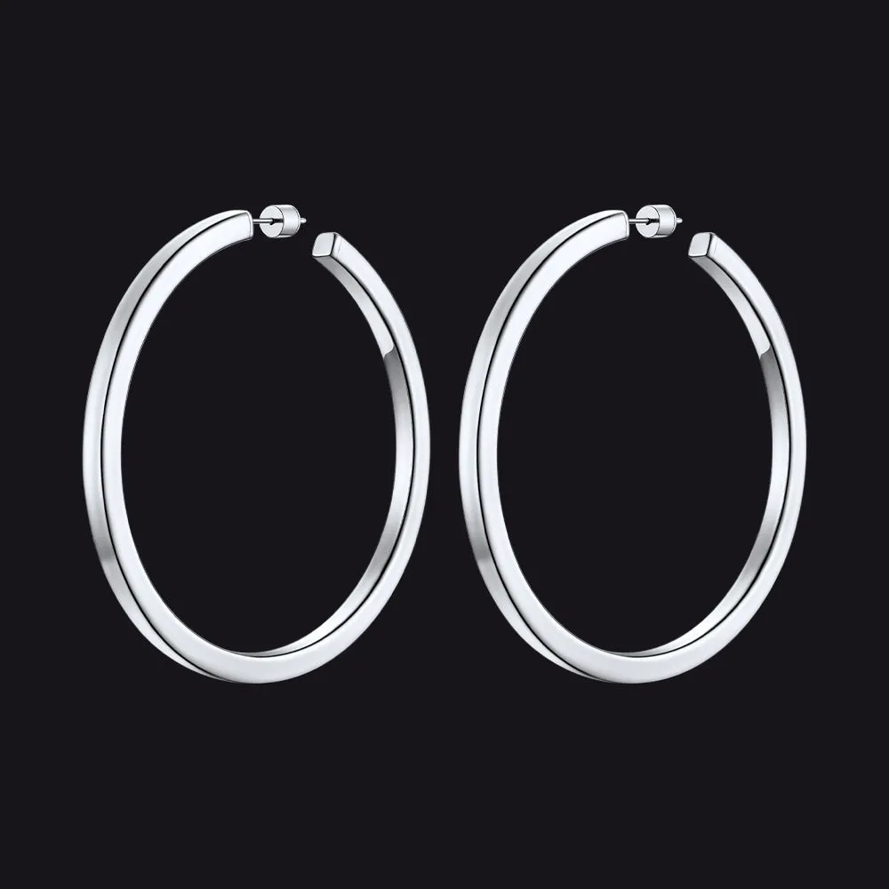 20/30/40/60/80mm Minimalist Hoop Earrings for Women sold by FaithHeart product image thumbnail 5