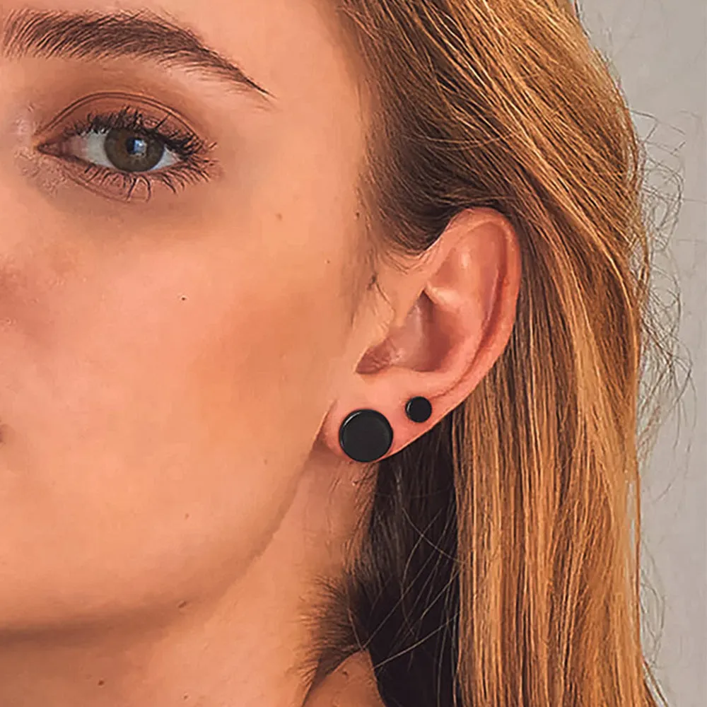 6 Pairs Punk Round Stud Earrings Set for Men sold by FaithHeart product image thumbnail 3