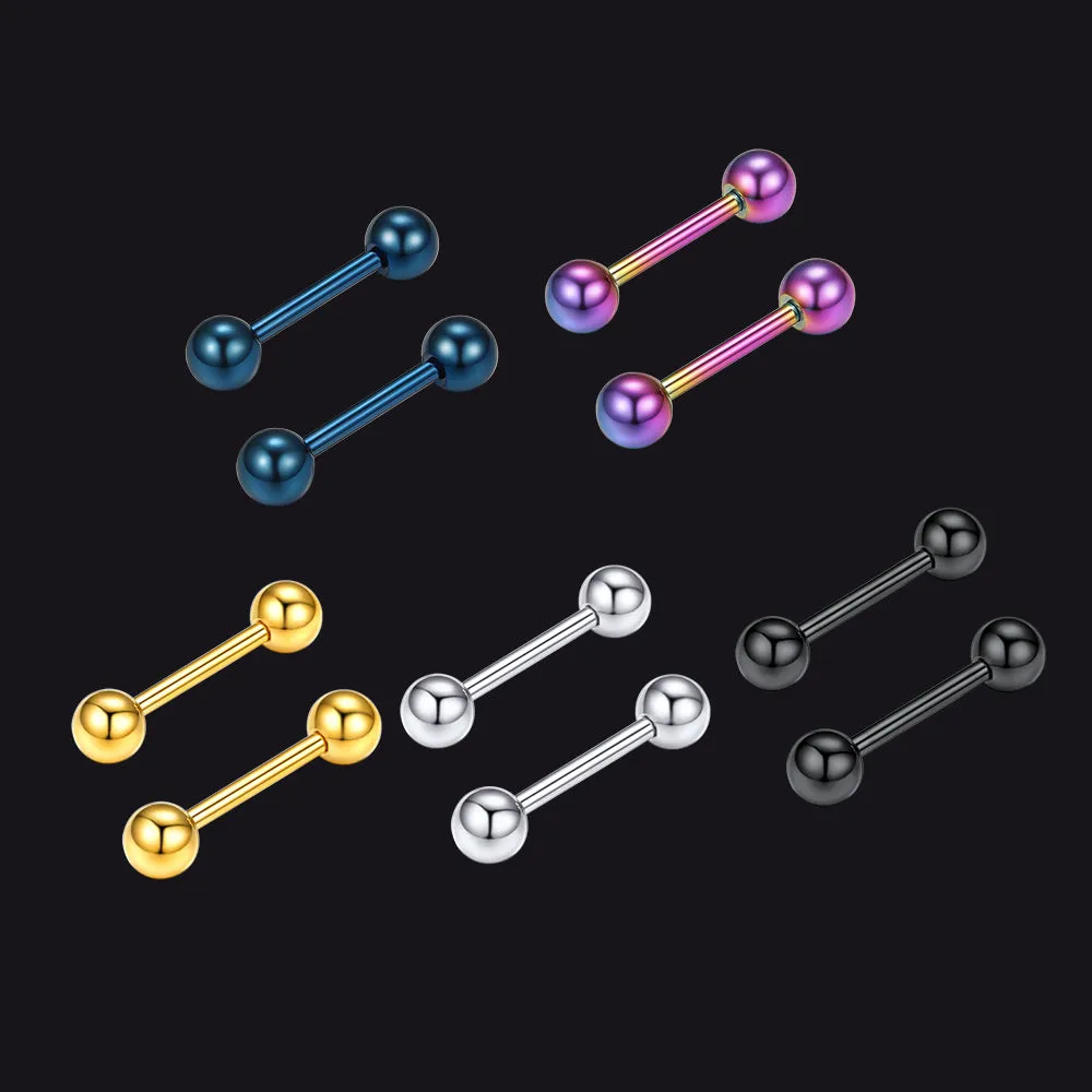 5 Pairs Small Ball Stud Earrings for Men Women sold by FaithHeart