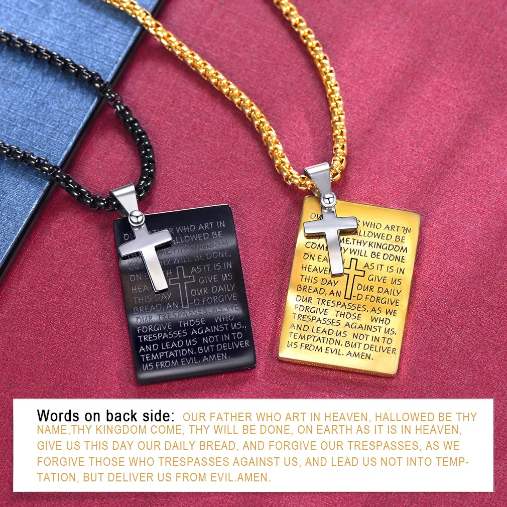 Crucifix Cross Pendant Necklace Religious Amulet Jewelry sold by FaithHeart product image thumbnail 2