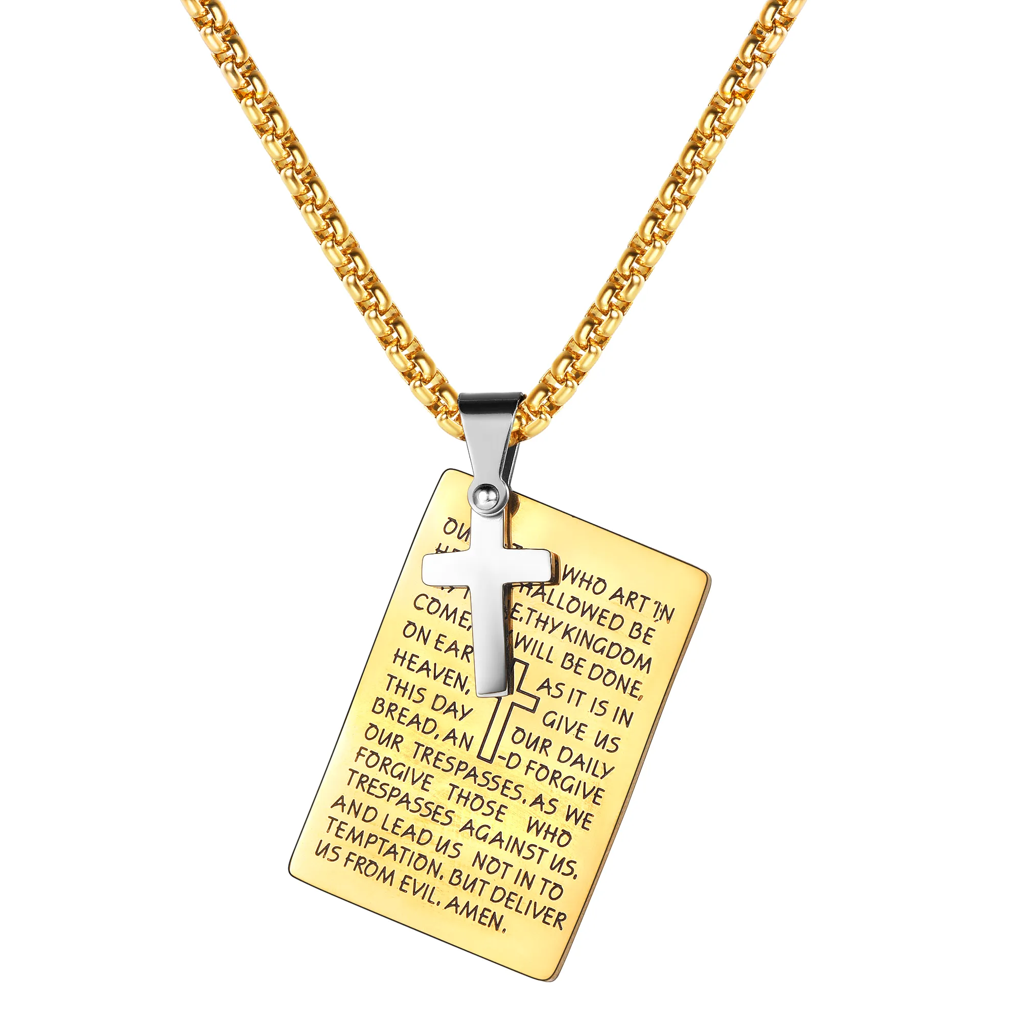 Crucifix Cross Pendant Necklace Religious Amulet Jewelry sold by FaithHeart product image thumbnail 5