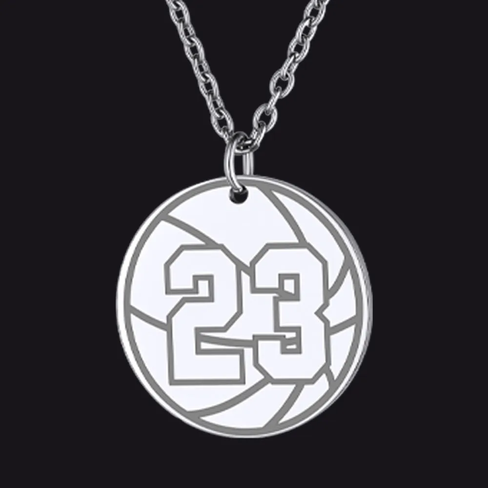Custom Sports Necklace Jersey Number for Men & Sport Fans sold by FaithHeart product image thumbnail 2