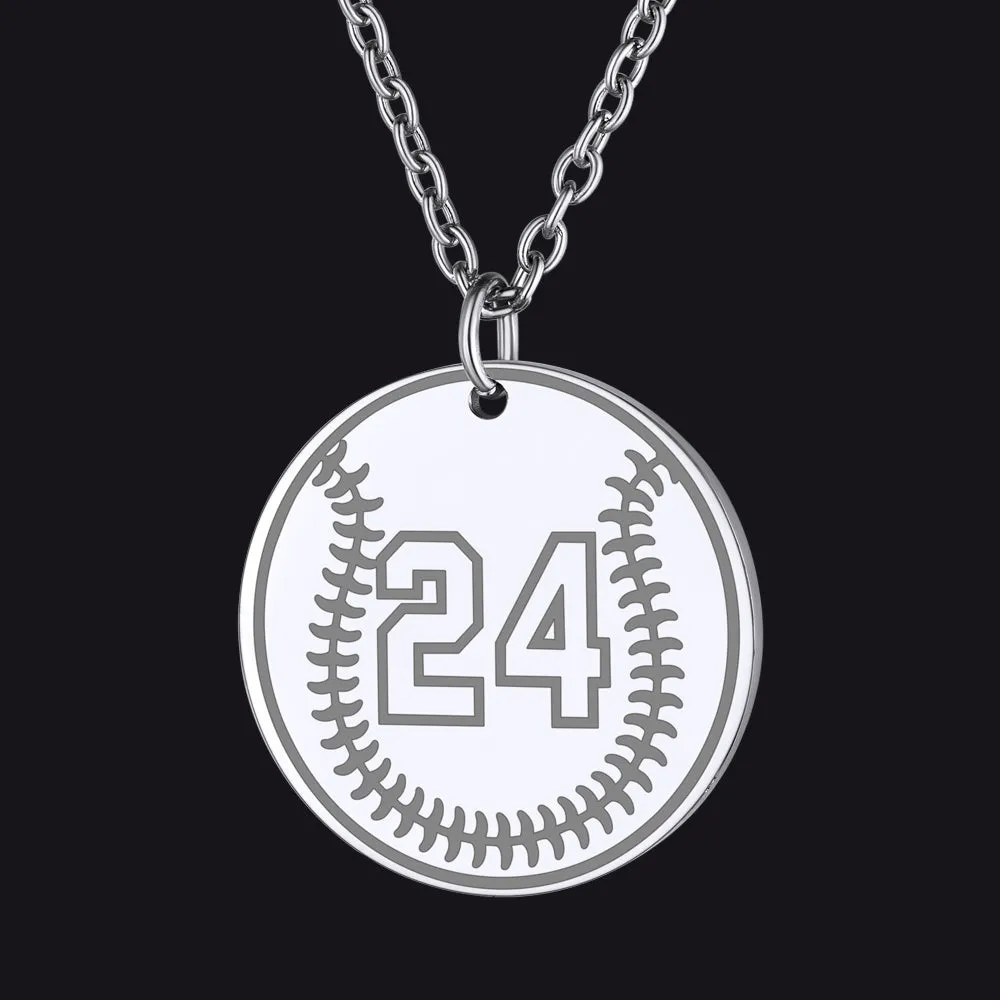 Custom Sports Necklace Jersey Number for Men & Sport Fans sold by FaithHeart