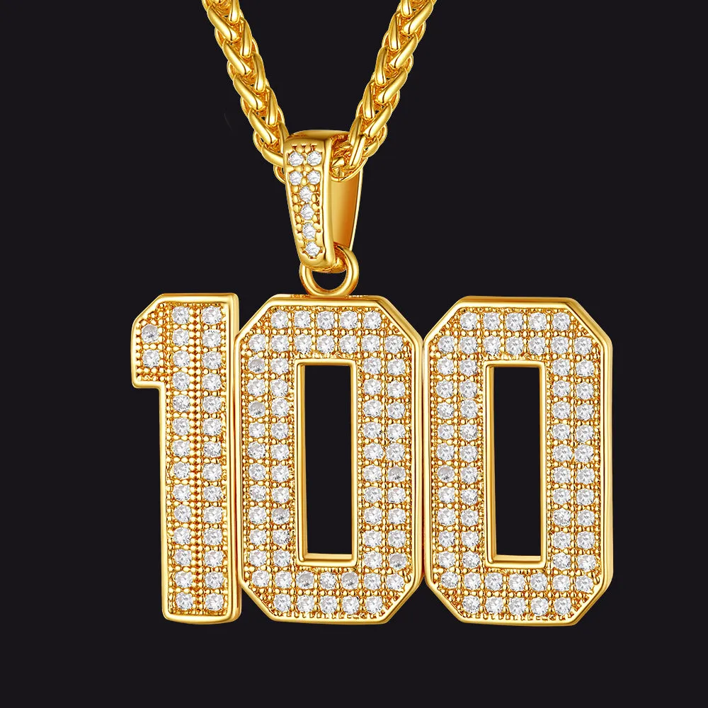 Gameday Custom Jersey Number Necklace with CZ for Men Sports Fan Cool Gifts sold by FaithHeart