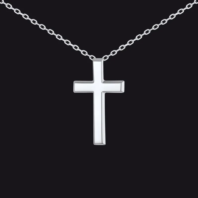 Dainty Cross Pendant Necklace for Women Mom, Christian Faith Pendant Necklace Gift made by FaithHeart
