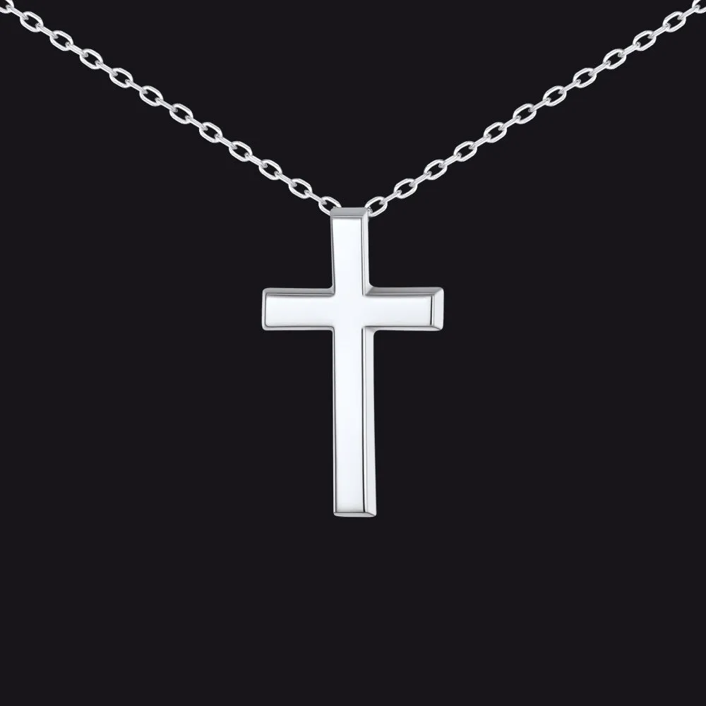 Dainty Cross Pendant Necklace for Women Men Girlfriend, Christian Charm Necklace Gift sold by FaithHeart