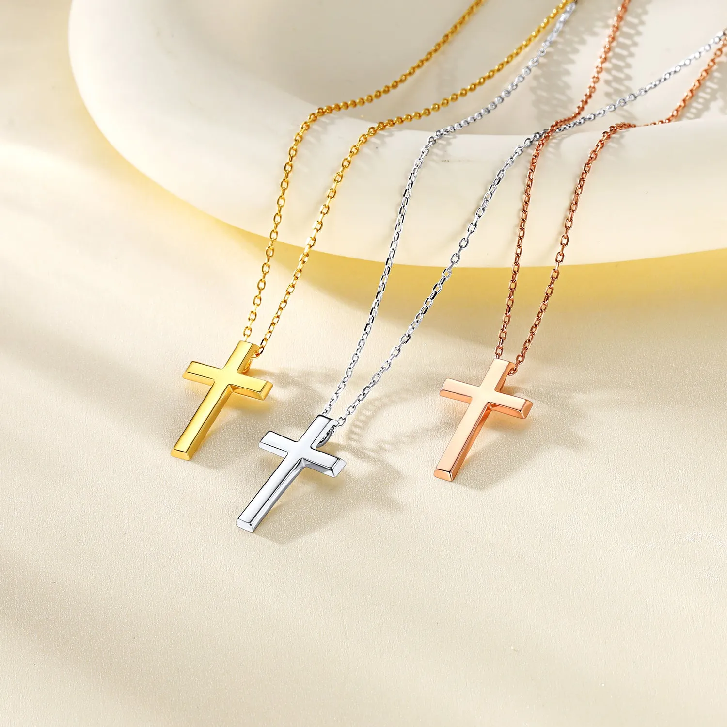 Dainty Cross Pendant Necklace for Women Men Girlfriend, Christian Charm Necklace Gift sold by FaithHeart product image thumbnail 4