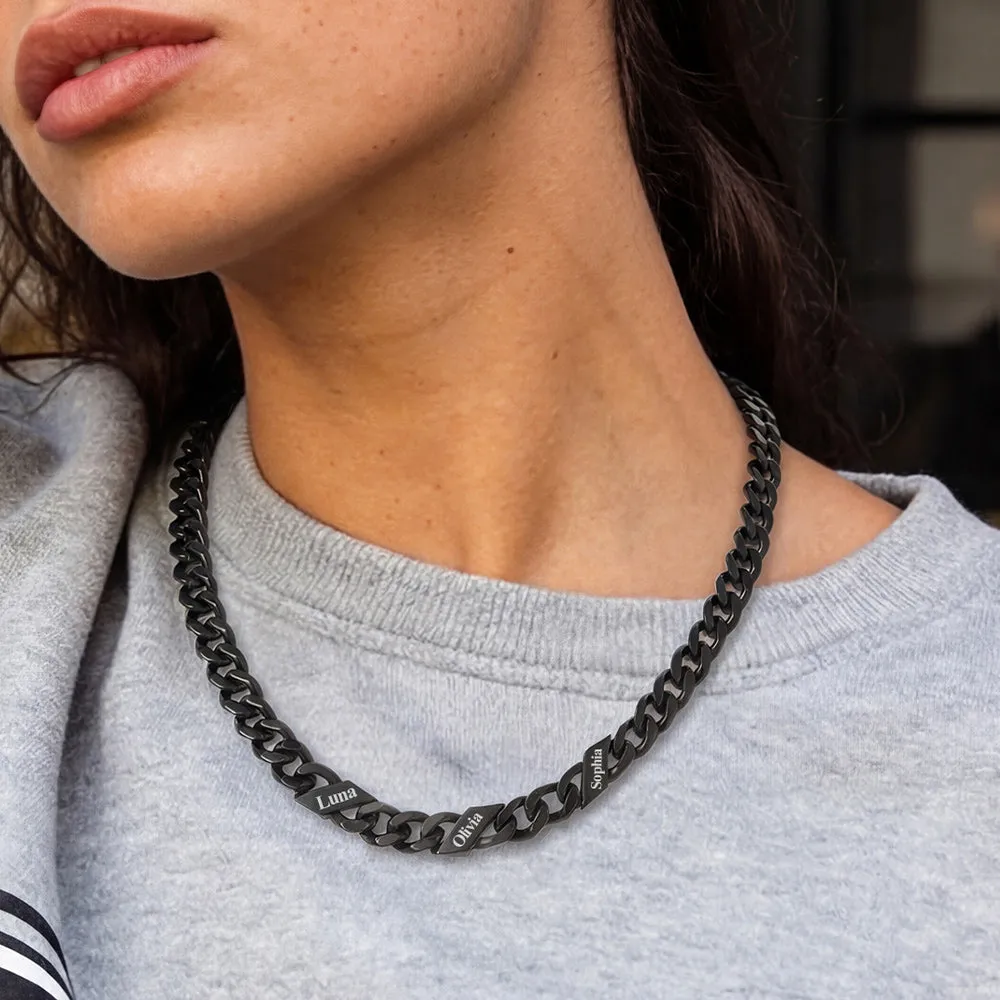 Custom Cuban Link Chains with Names Necklace for Men Women, 5/7/9mm Width sold by FaithHeart product image thumbnail 4