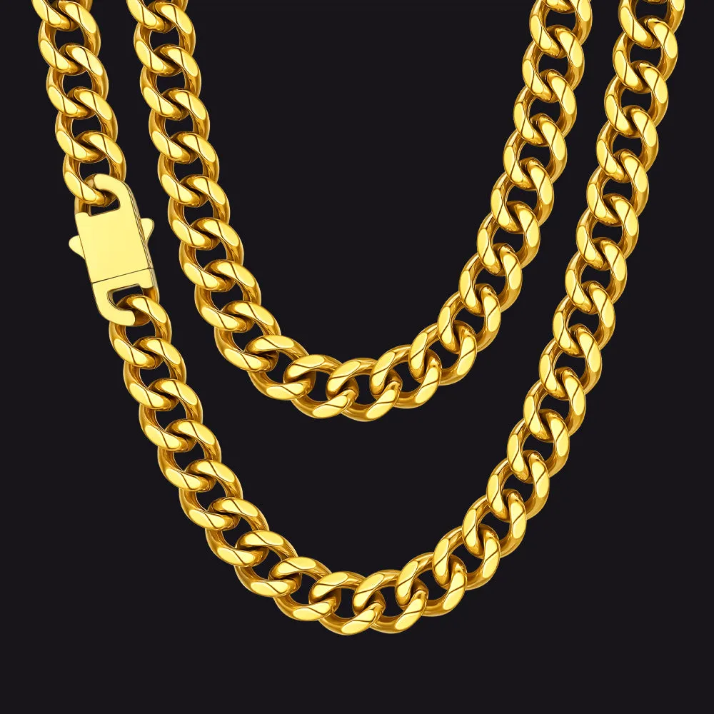 Hip Hop Cuban Chain Necklace for Men 6/9/12mm Width sold by FaithHeart product image thumbnail 5