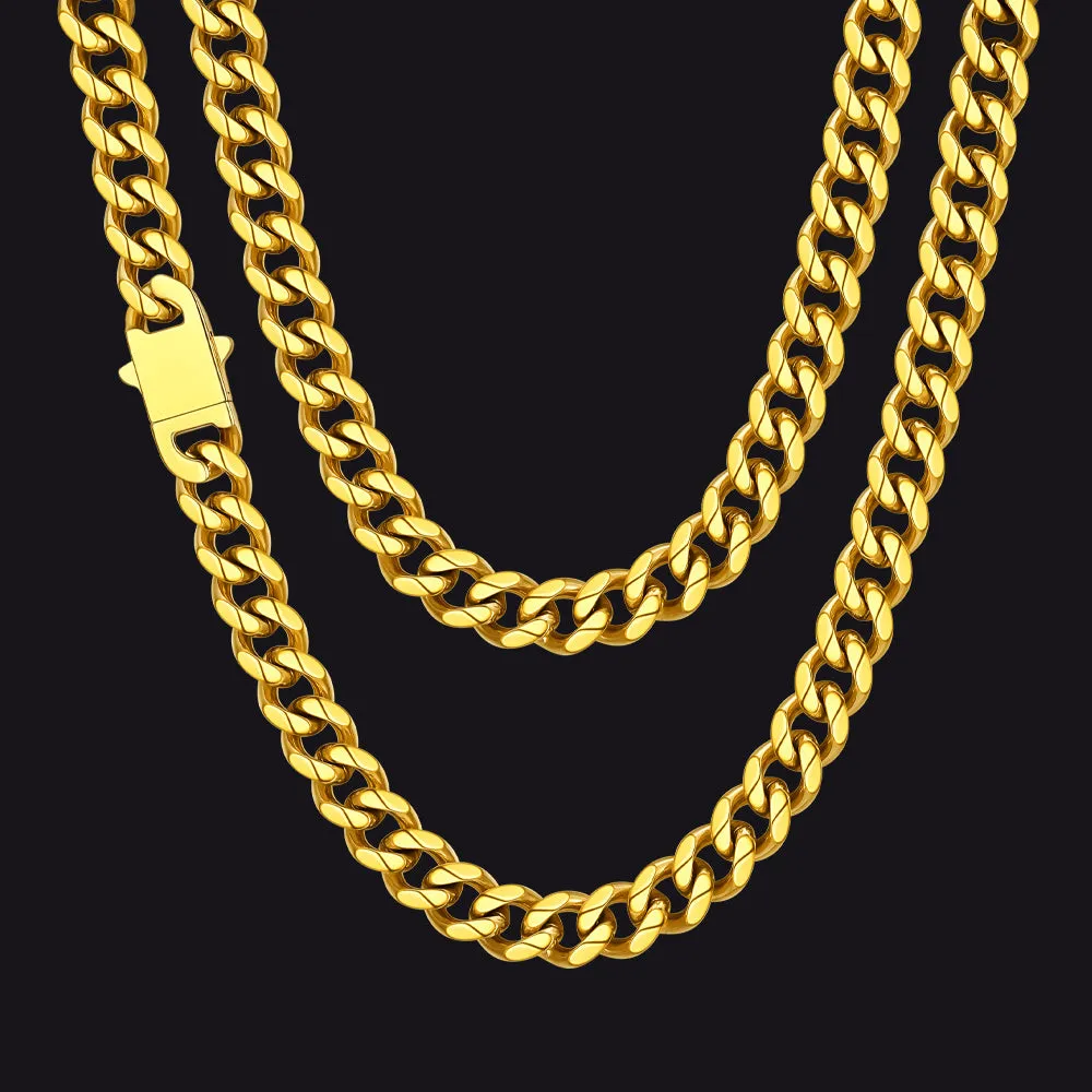 Hip Hop Cuban Chain Necklace for Men 6/9/12mm Width sold by FaithHeart product image thumbnail 4