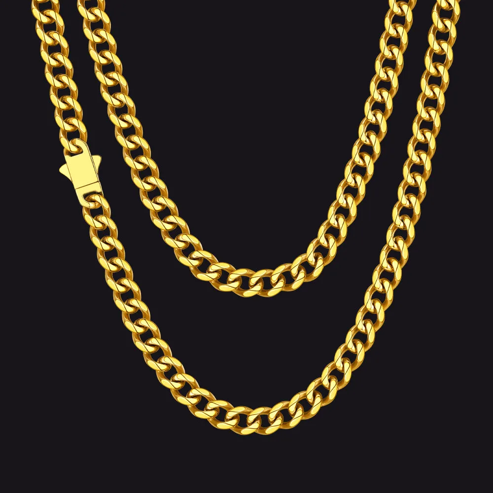 Hip Hop Cuban Chain Necklace for Men 6/9/12mm Width sold by FaithHeart product image thumbnail 3