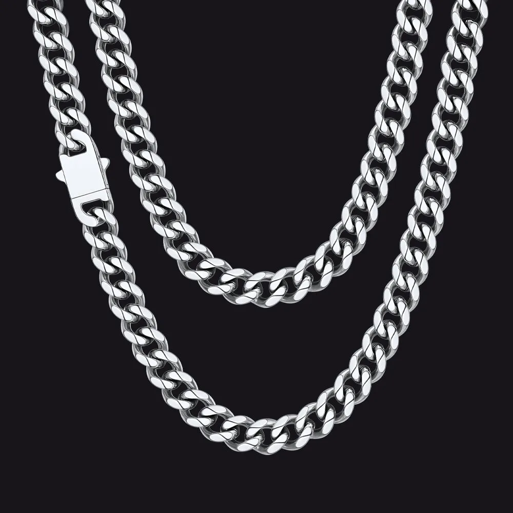 Hip Hop Cuban Chain Necklace for Men 6/9/12mm Width sold by FaithHeart product image thumbnail 2