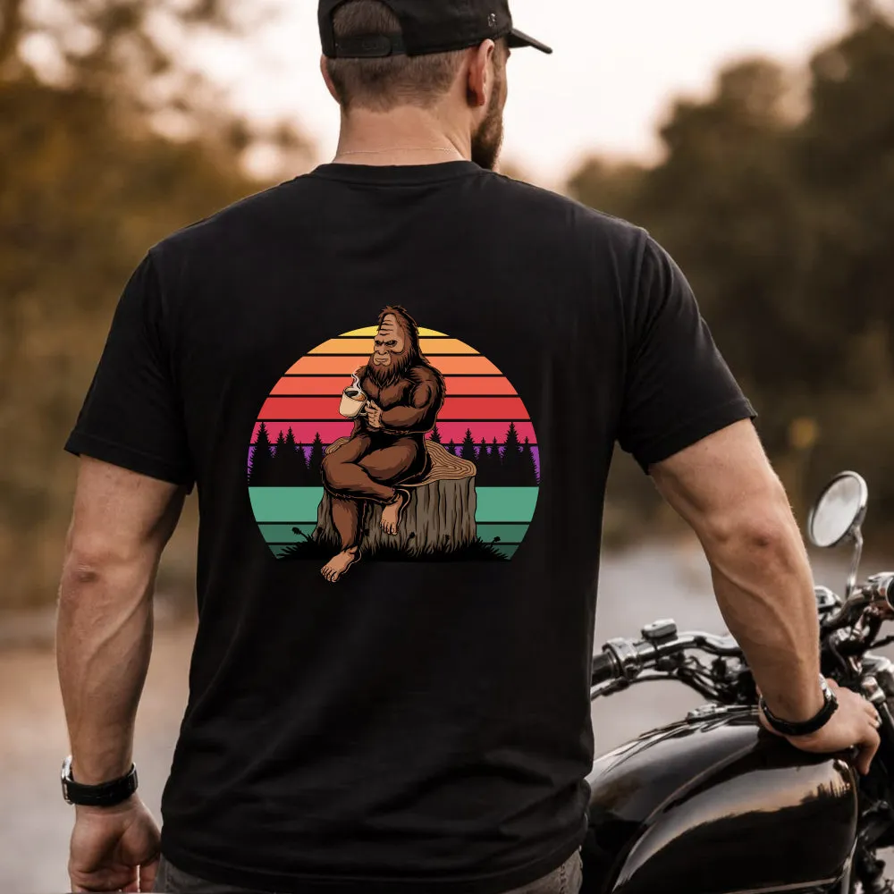 Funny Bigfoot Shirt Sasquatch Believe in Coffee Gift for Men Dad sold by FaithHeart product image thumbnail 2