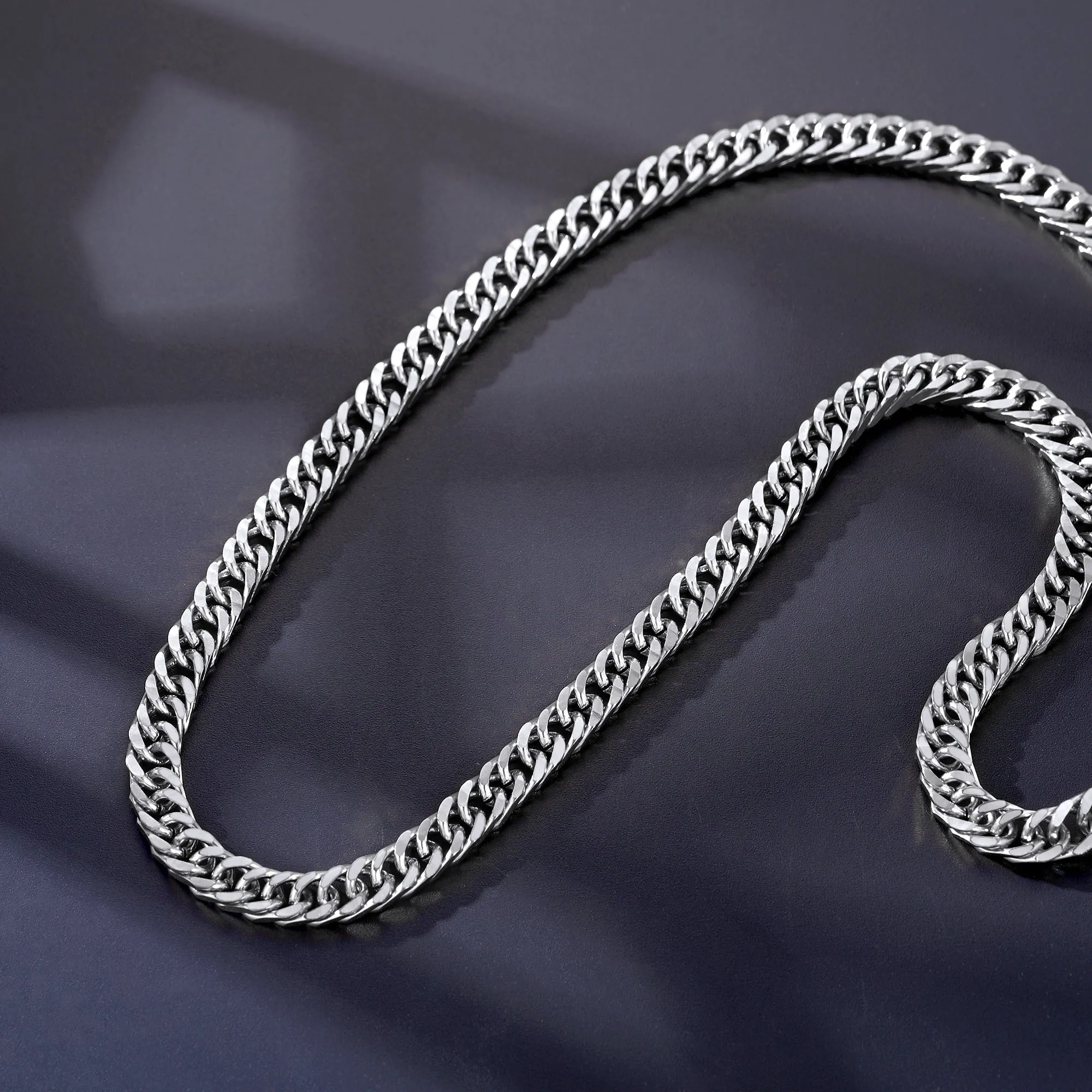 Bold Cuban Link Chain & Bracelet Set for Men, Father's Day Gift sold by FaithHeart product image thumbnail 4