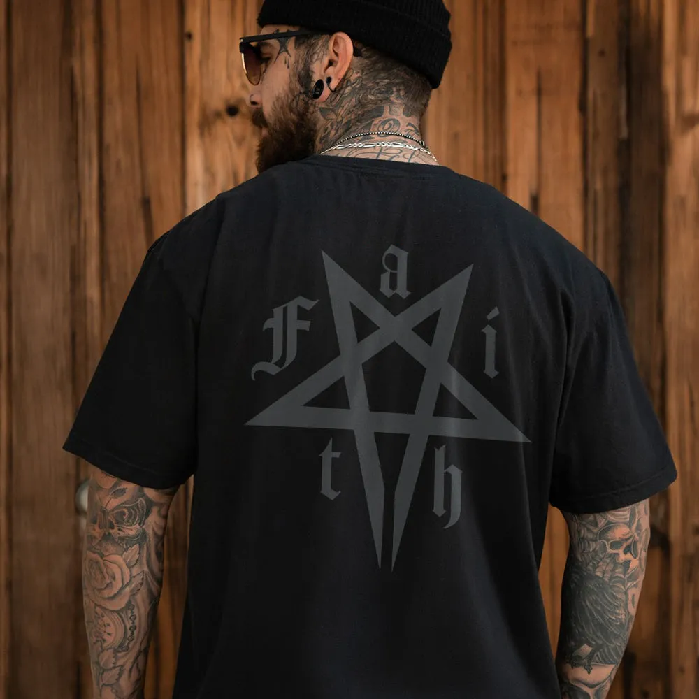 Punk Black Dark Surge Killstar T-shirt for Men Father Gift sold by FaithHeart product image thumbnail 3