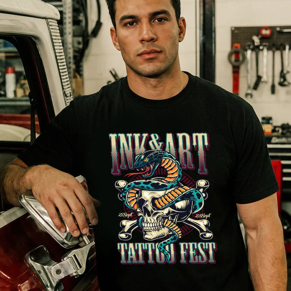 Martial Dragon Berserker T-Shirt Fabulous Fearless Warrior Tee for Men sold by FaithHeart product image thumbnail 2