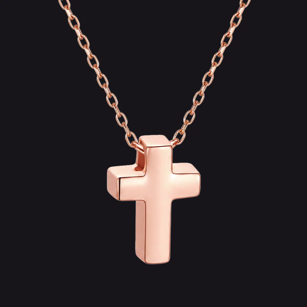 Minimalist Cross Pendant Necklace for Women Friend Christian sold by FaithHeart product image thumbnail 3