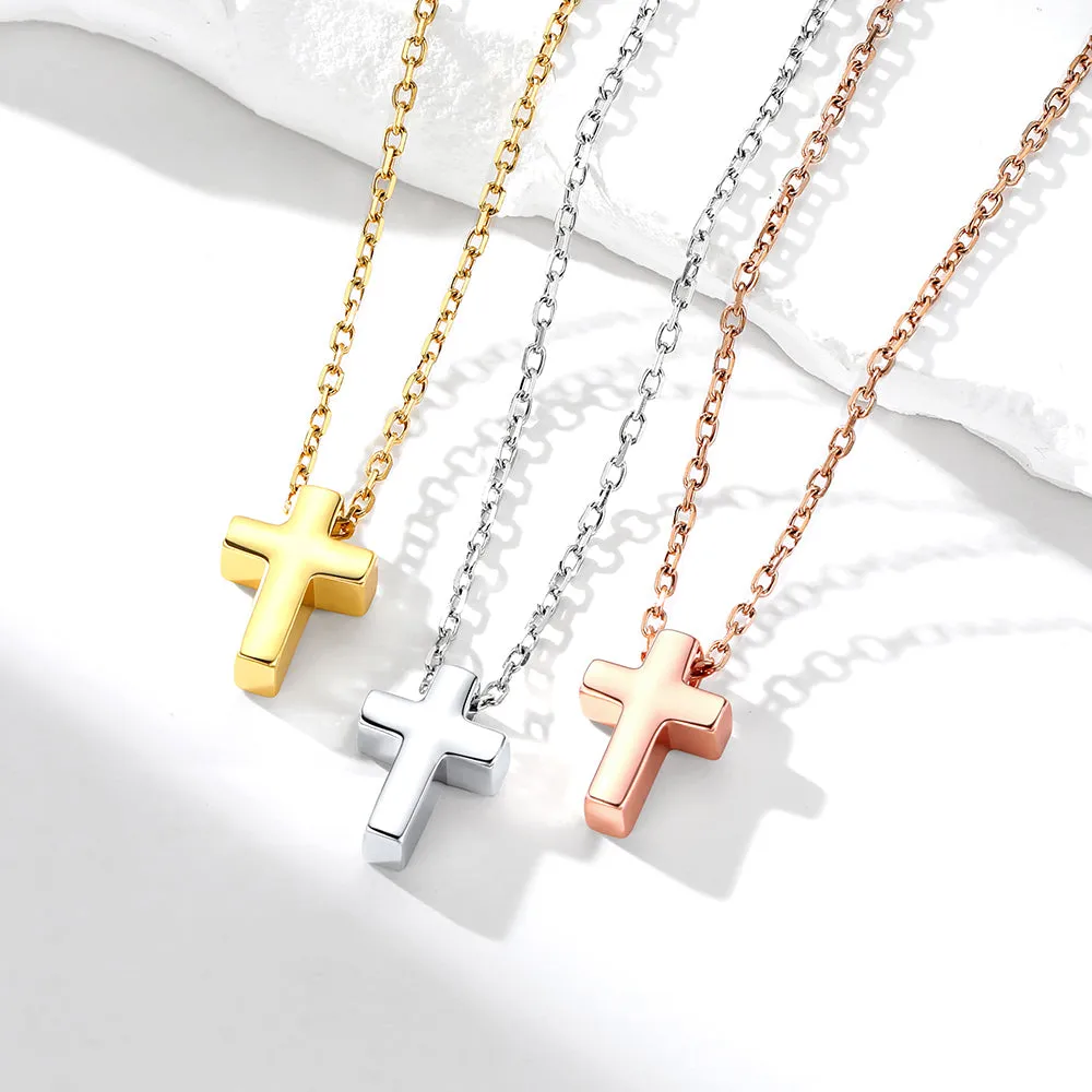 Minimalist Cross Pendant Necklace for Women Friend Christian sold by FaithHeart product image thumbnail 5