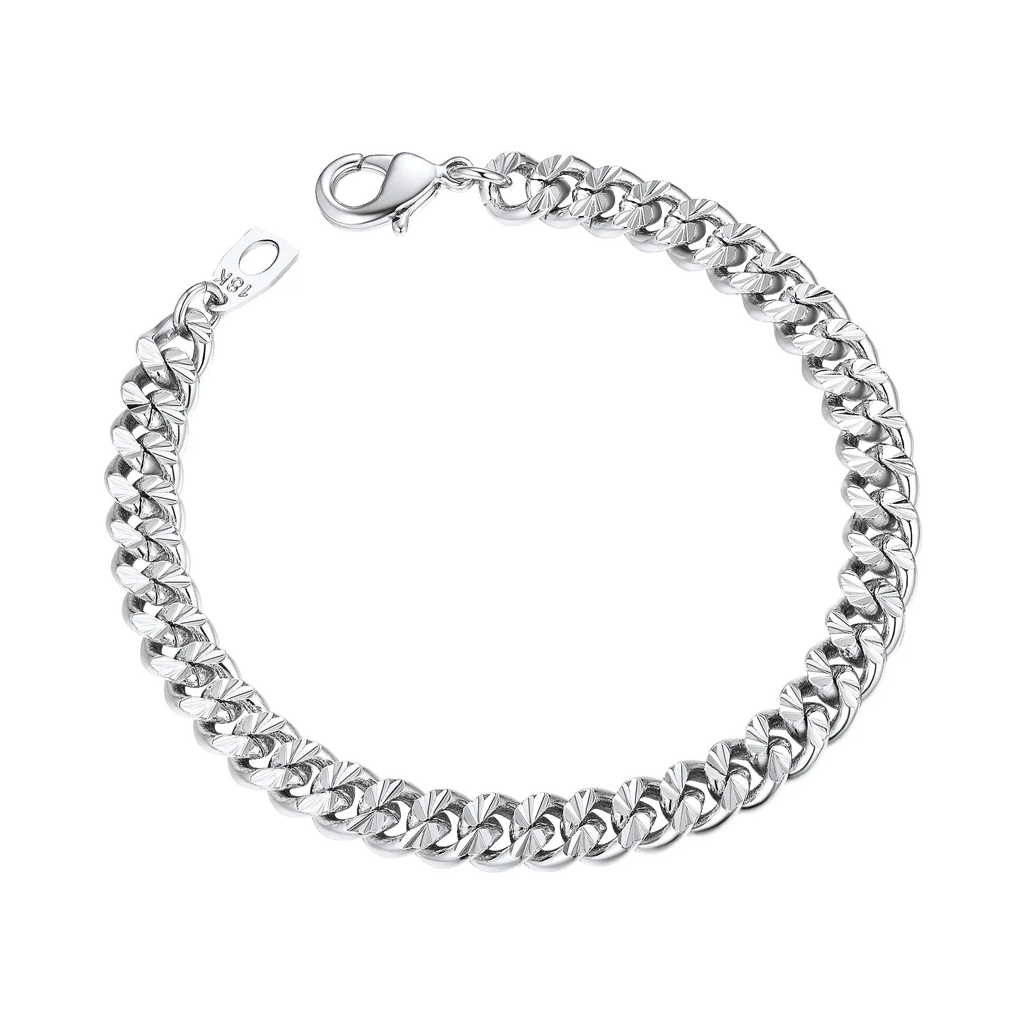 Flash Sale 7MM Chain Link Bracelet for Men sold by FaithHeart product image thumbnail 2