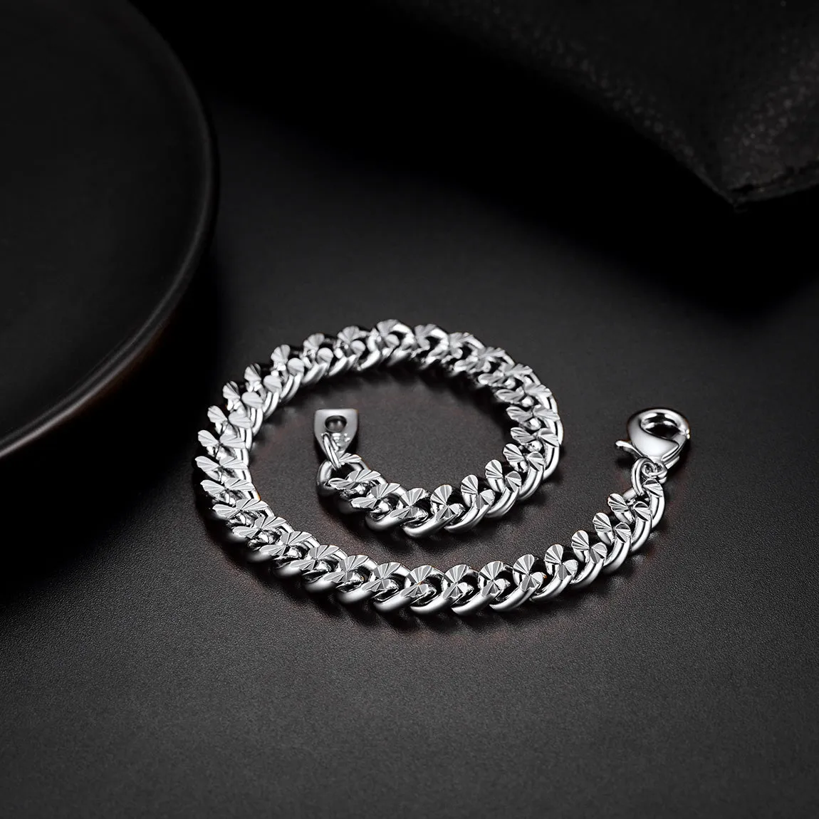 Flash Sale 7MM Chain Link Bracelet for Men sold by FaithHeart product image thumbnail 4