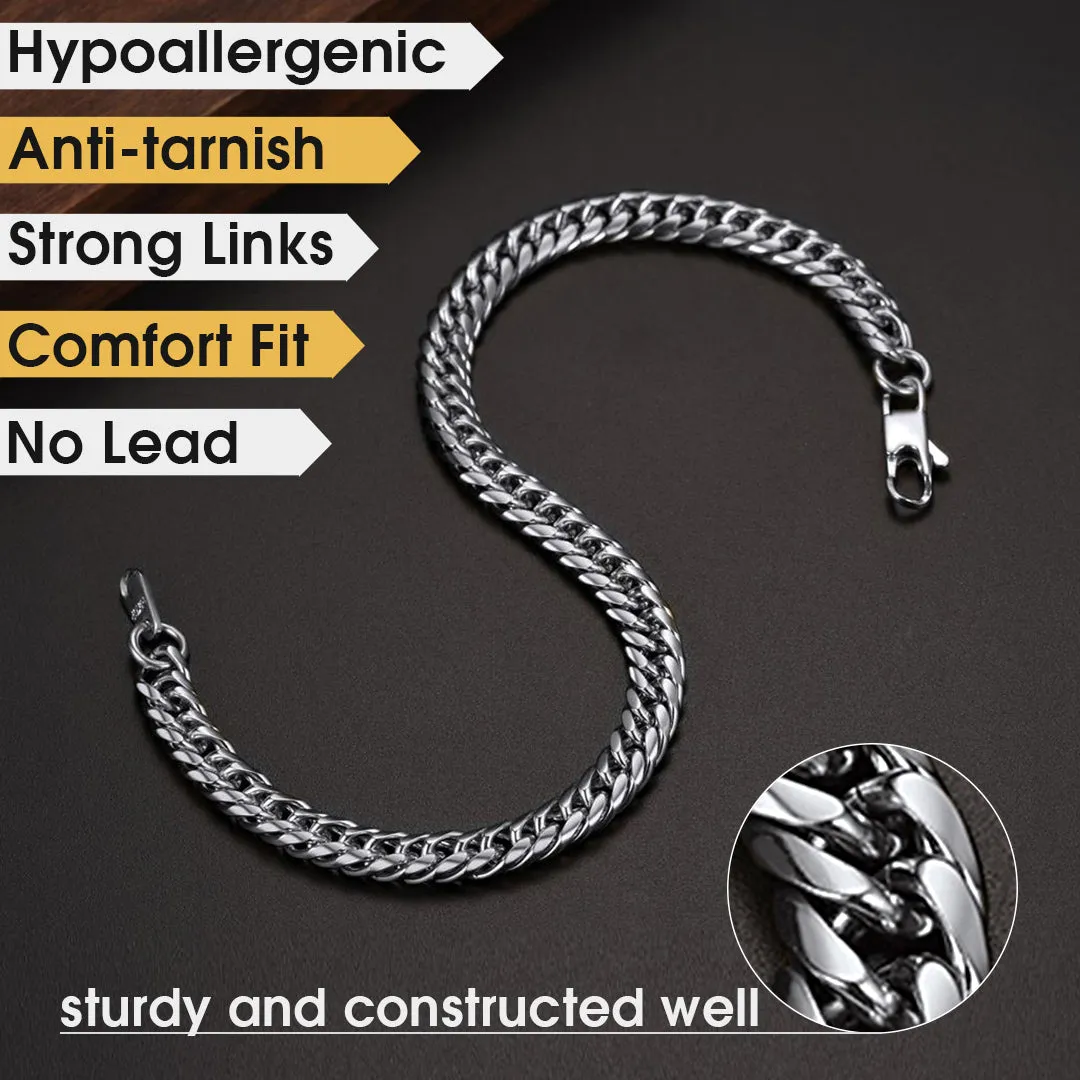 Flash Sale 6MM Chain Link Bracelet for Men sold by FaithHeart product image thumbnail 5
