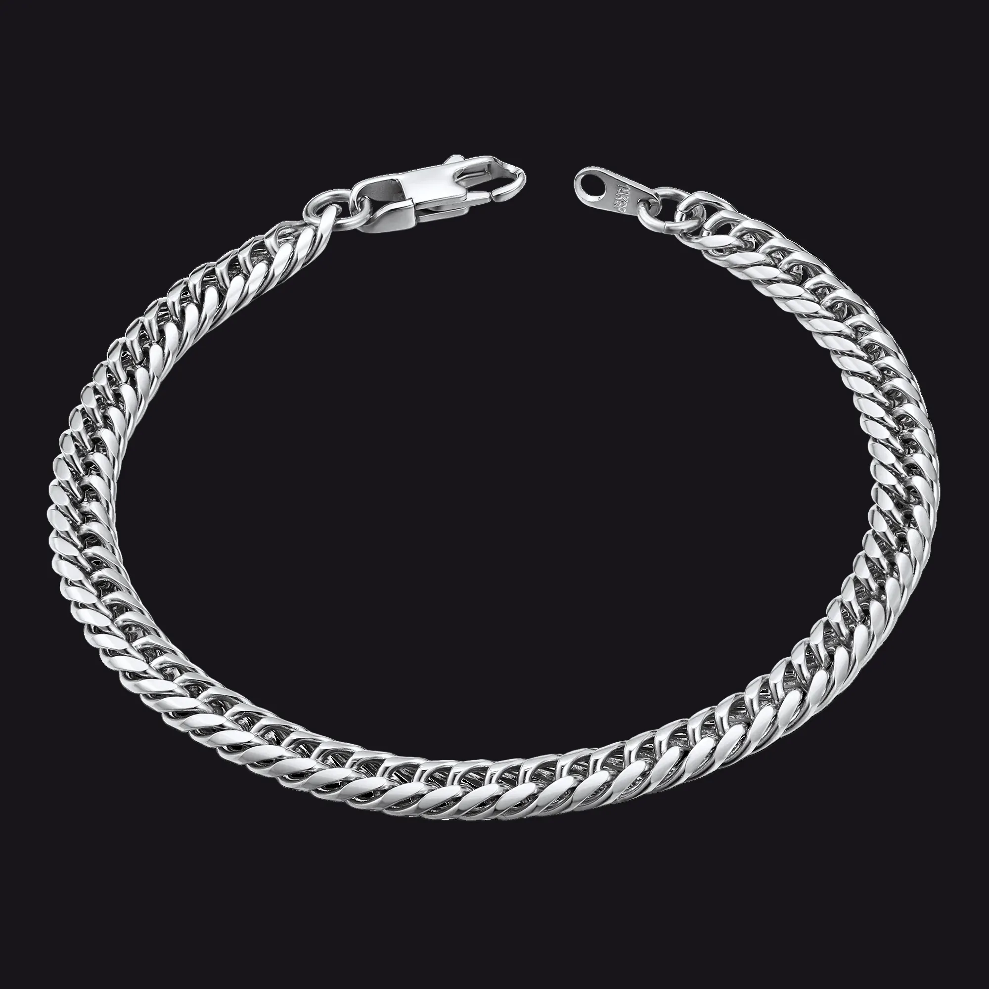 Flash Sale 6MM Chain Link Bracelet for Men sold by FaithHeart