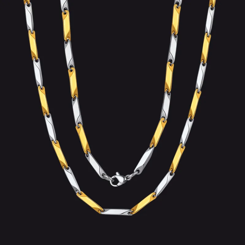 Flash Sale Bar Link Chain Necklace for Men made by FaithHeart