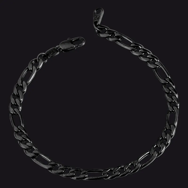 5mm Figaro Link Chain Bracelet for Men BoyFriend made by FaithHeart