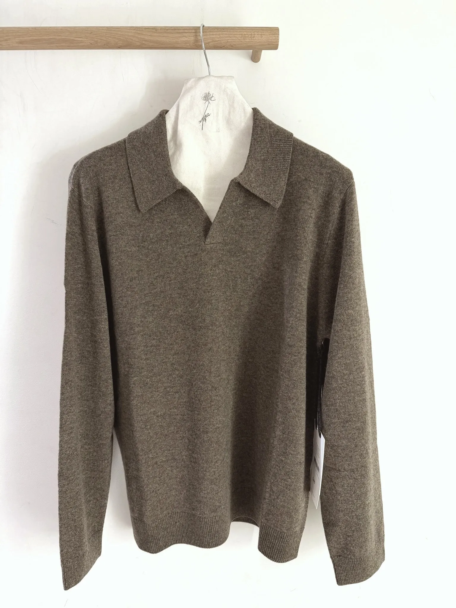 Le Kasha Long Sleeve Polo Sweater Cashmere sold by Ven. Space
