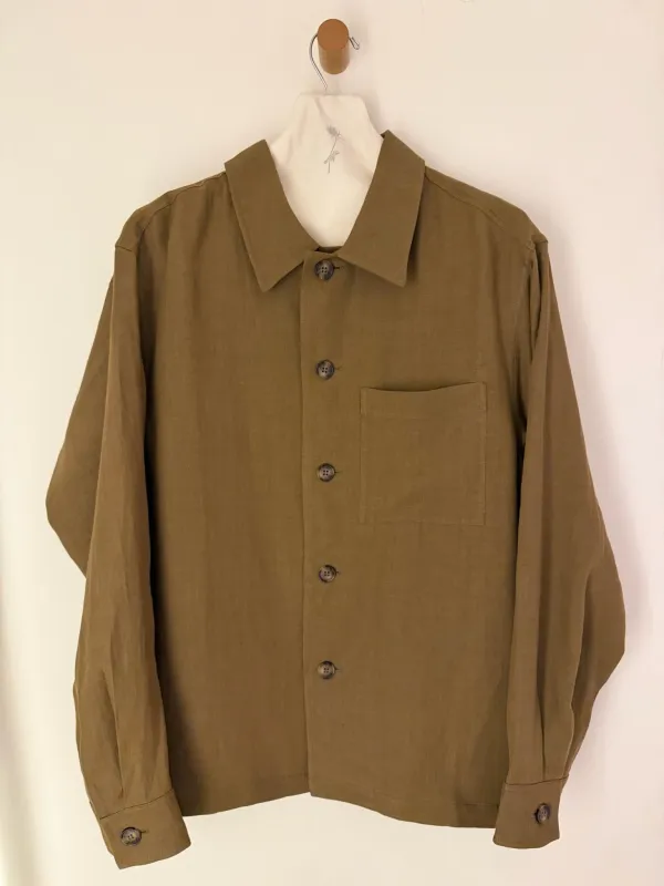 Le Kasha Linen Jacket with Side Pockets sold by Ven. Space