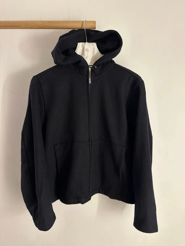 Lady White Wool Zip Hoodie sold by Ven. Space