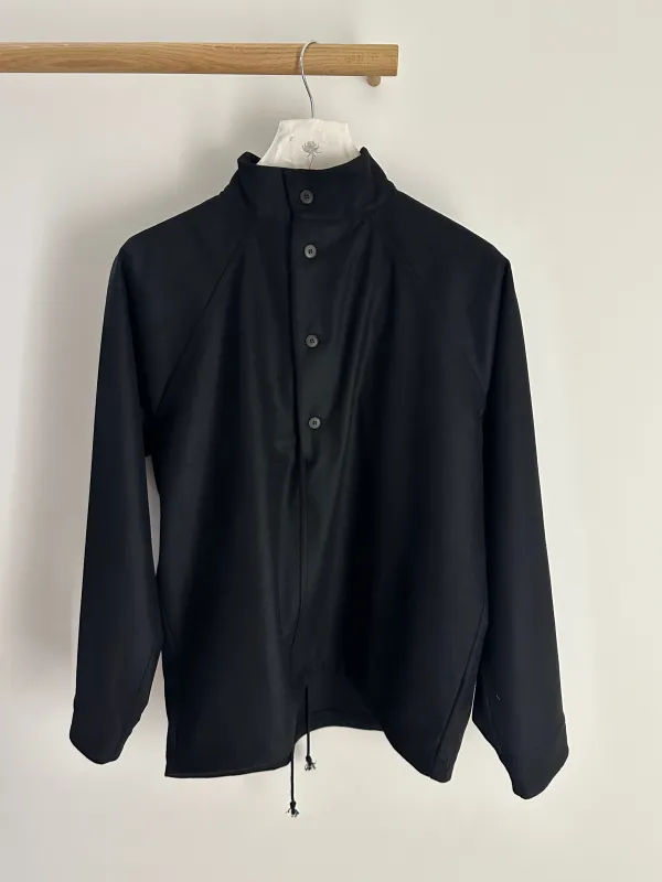 Unkruid Hutten Shirt Black Fine Loden sold by Ven. Space