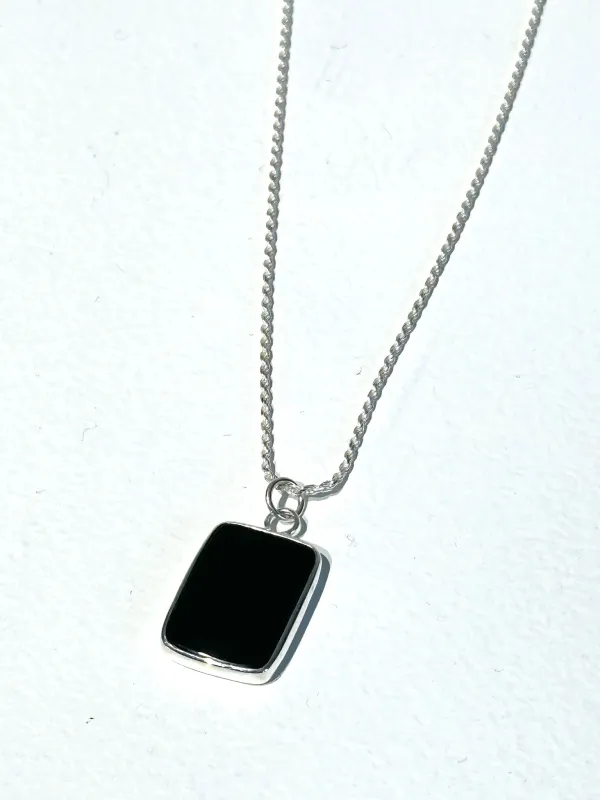 Sophie Buhai Rectangle Pendant Onyx 24" sold by Ven. Space