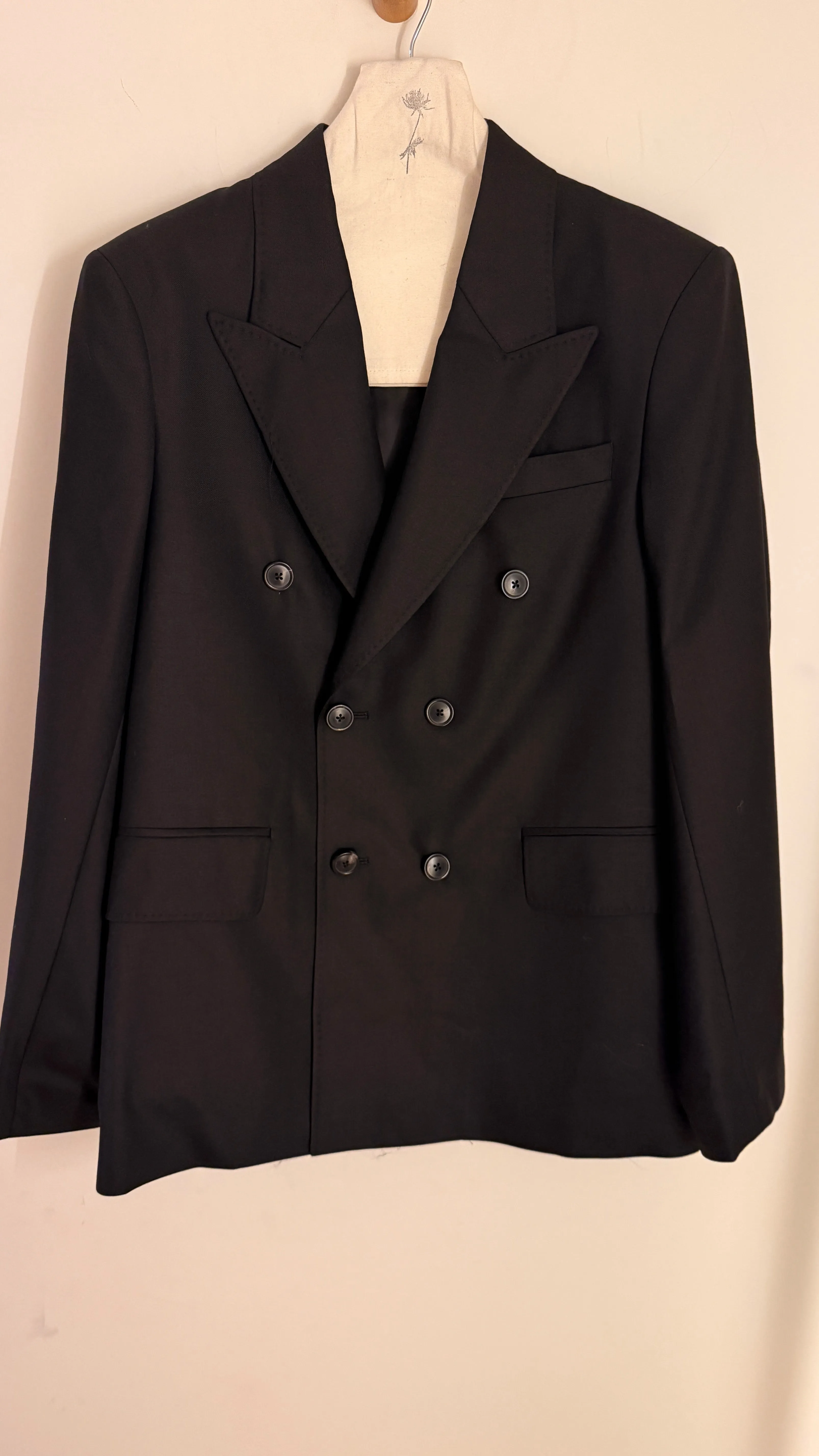 Our Legacy Unstructured DB Blazer Black Panama Wool (Core) sold by Ven. Space