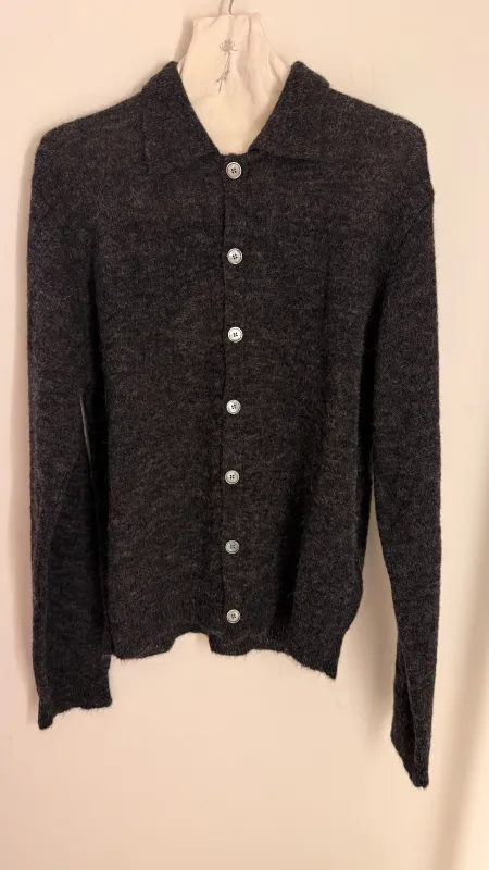 Our Legacy Evening Polo Charcoal Melange Fuzzy Alpaca sold by Ven. Space