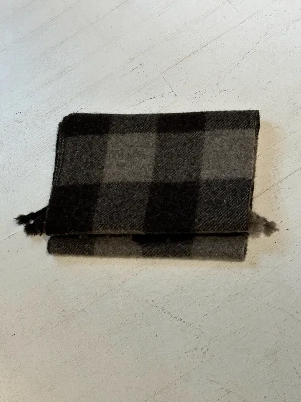 Dana Lee Brown Felted Blanket Scarf sold by Ven. Space