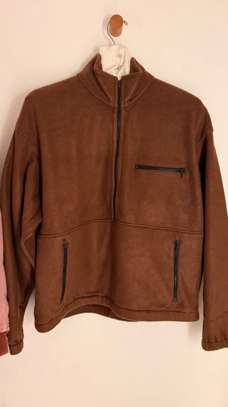 Auralee Pure Silk Comfort Fleece Half Zip P/O sold by Ven. Space