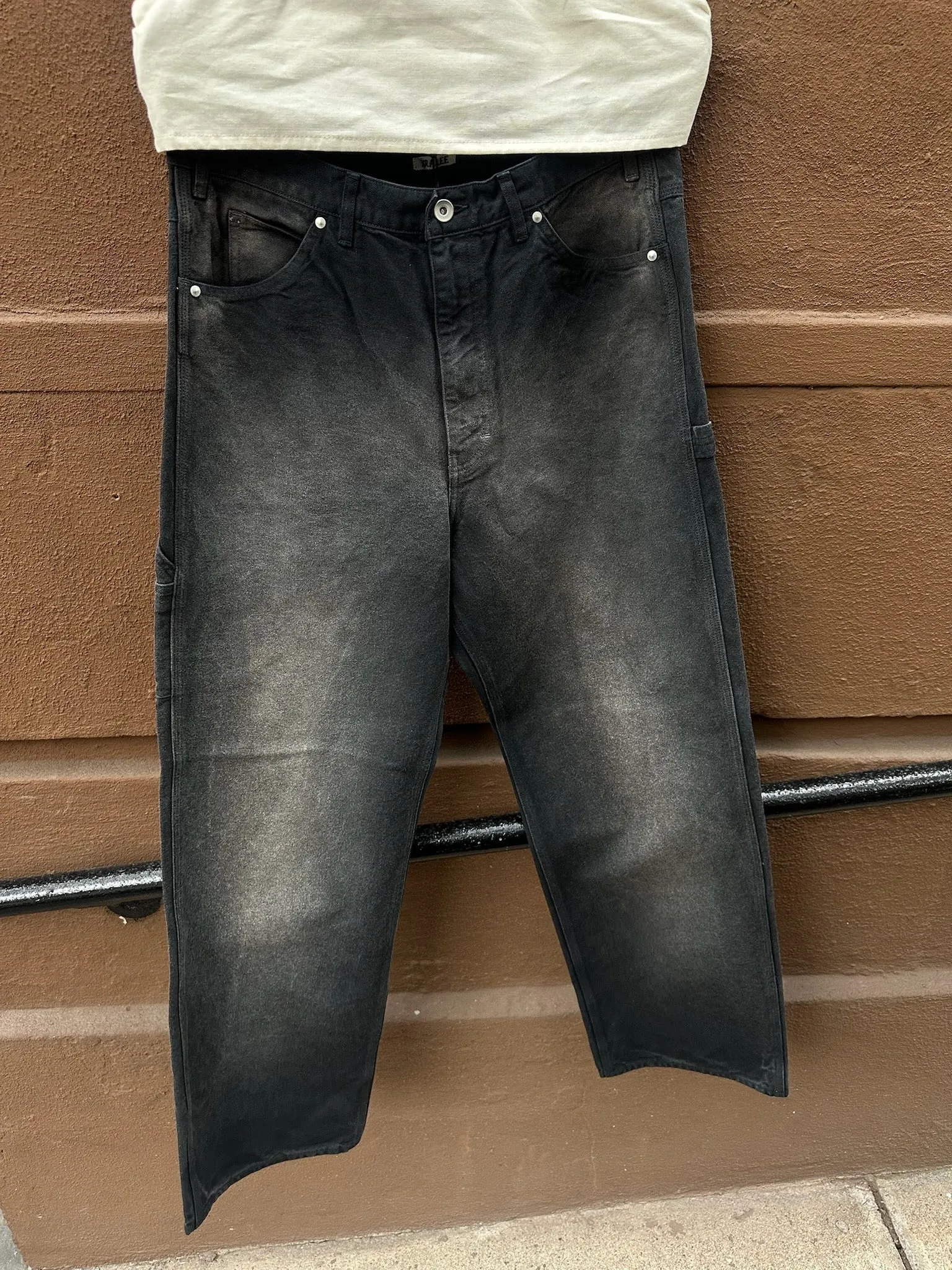 Auralee Product Dyed Organic Cotton Duck Painter Pants sold by Ven. Space