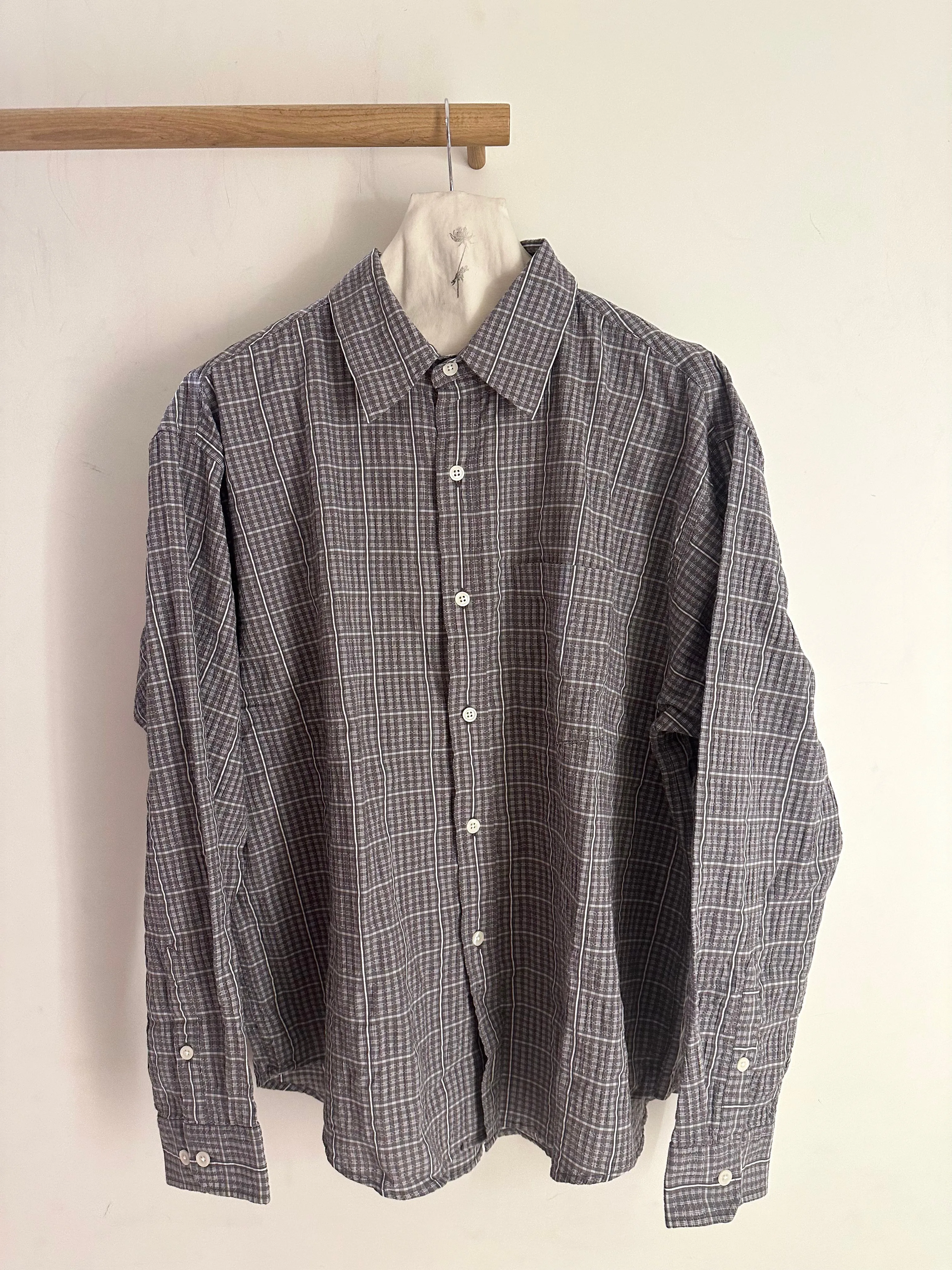 Mfpen Executive Shirt Grey Textured Check sold by Ven. Space
