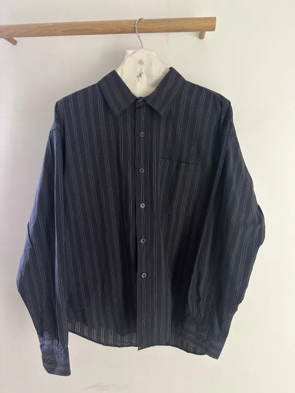 Mfpen Executive Shirt Dark Grey Double Stripe sold by Ven. Space