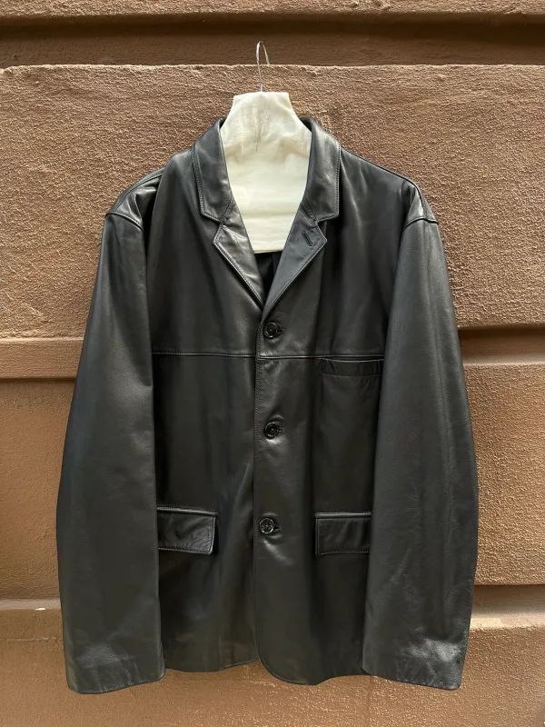 Lemaire Leather SB Jacket sold by Ven. Space