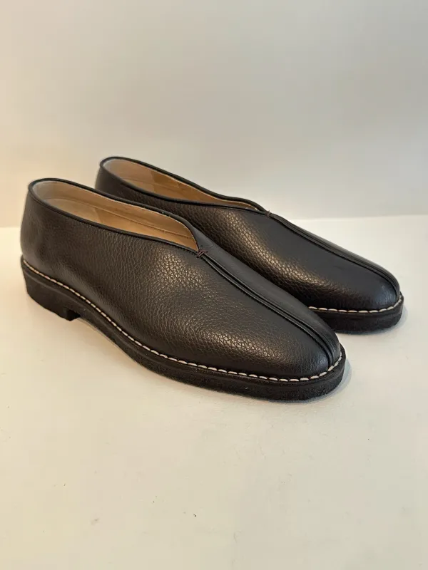 Lemaire Piped Crepe Slippers (AW25) made by Lemaire