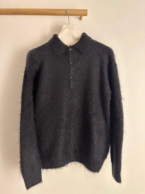 Auralee Brushed Super Kid Knit Polo sold by Ven. Space