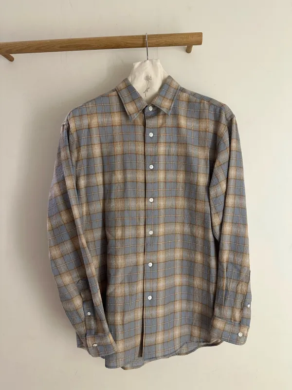 Auralee Airy Wool Check Shirt (AW25) sold by Ven. Space