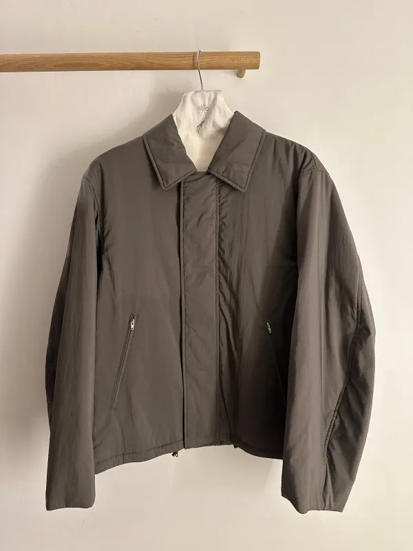 Aton Wool Padded Harrington Jacket Mat Airy Nylon sold by Ven. Space