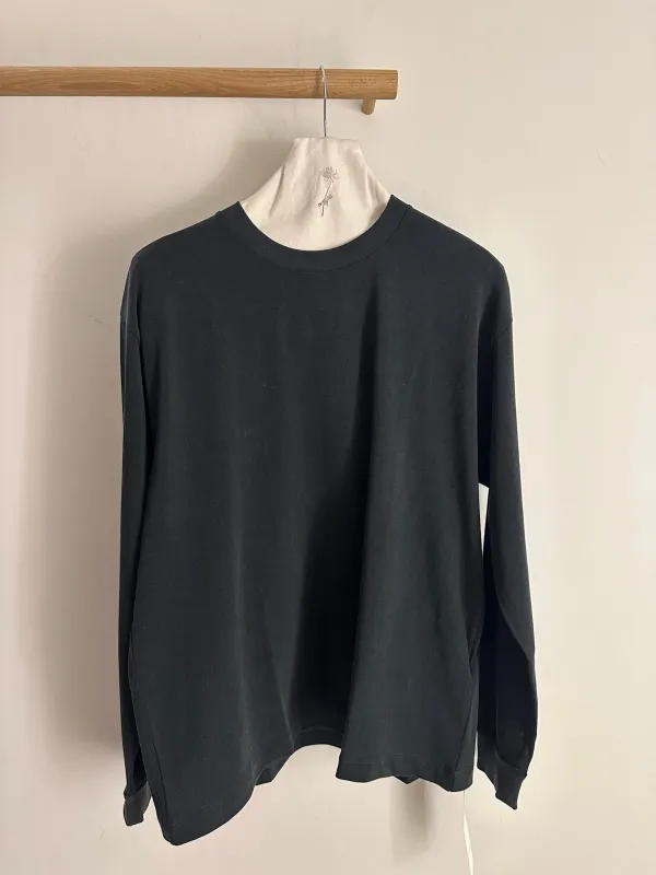 Aton Loose Fit Long Sleeve T-Shirt Aging Fresce Plate sold by Ven. Space