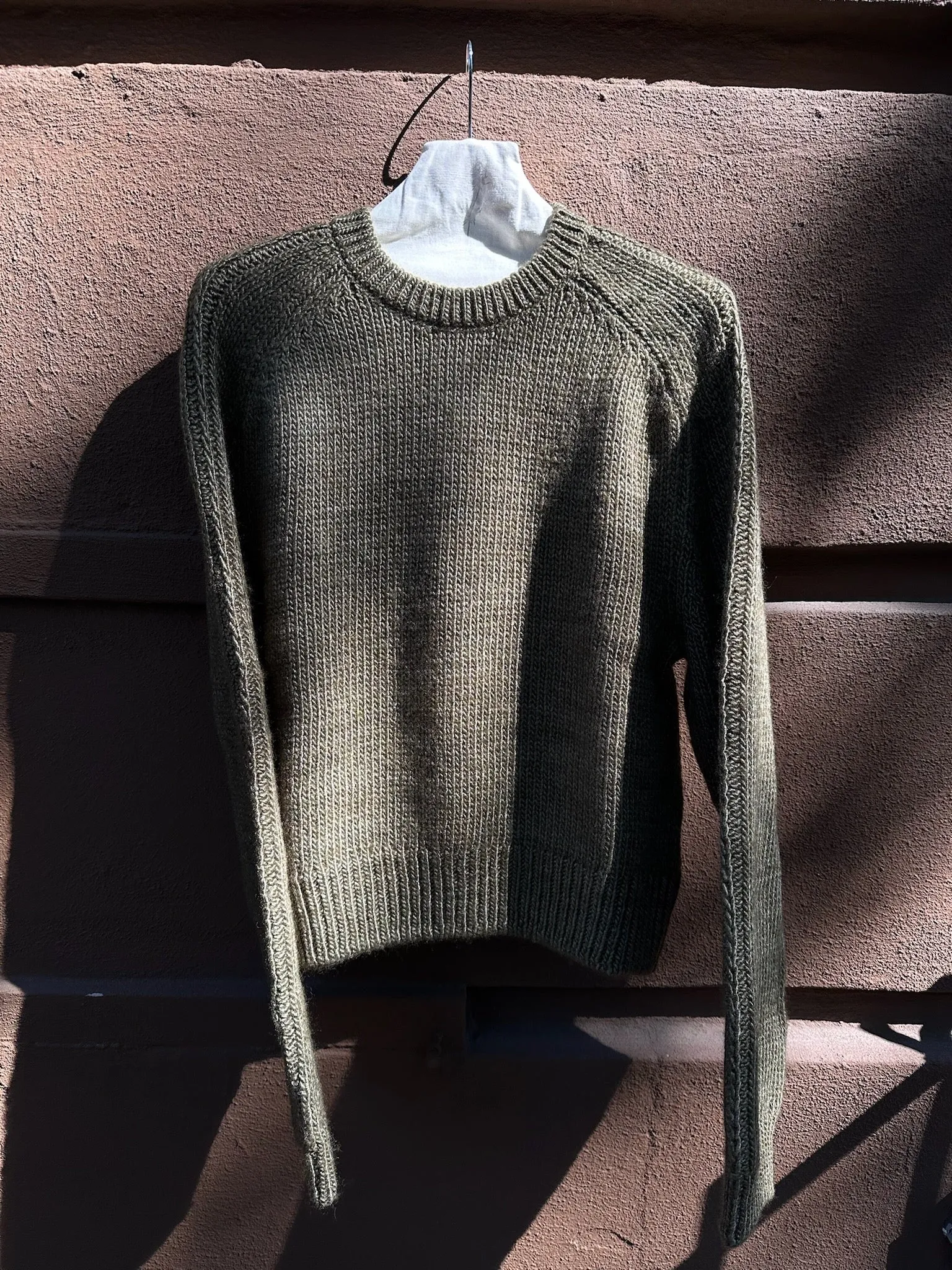 Our Legacy True Roundneck Sweater Flush Green Rustic Wool Silk sold by Ven. Space