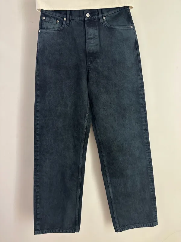Dries Van Noten Pine Denim Charcoal Gray Enzyme Wash sold by Ven. Space